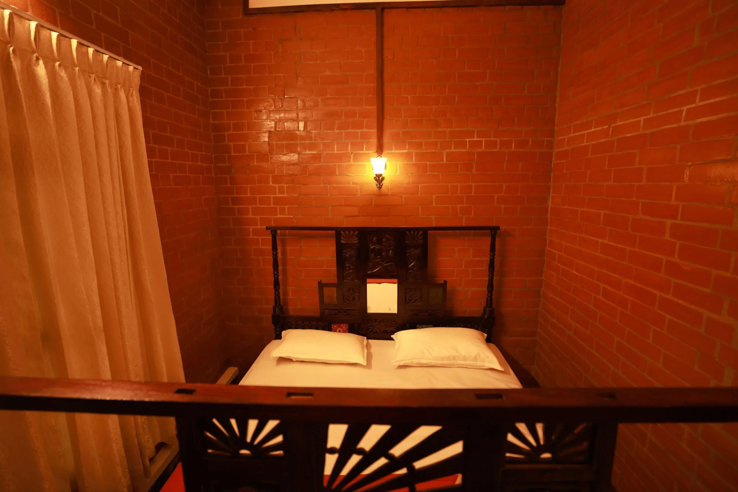 Romantic Brick-Walled Bedroom Suite